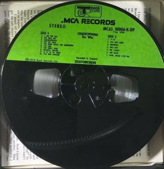 RARE 7 - 1/2IPS The Who Quadrophenia Double Album Reel Tape Guaranteed Like 2