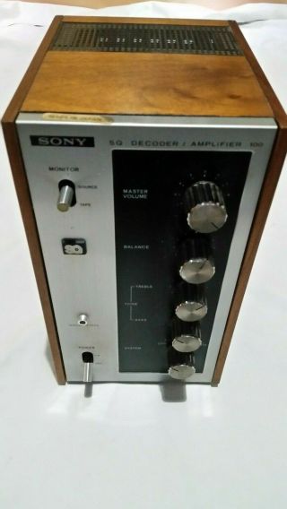 Sony Sq Decoder / Amplifier Sqa - 100 Rare,  Vintage,  For St - 88 System