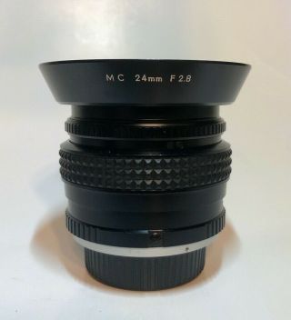 RARE MINOLTA MC VFC ROKKOR 24mm F/2.  8 Lens from JAPAN 3