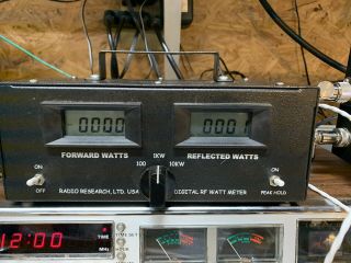 Radio Research Digital Rf Wattmeter 26/29 Mhz Rare Look