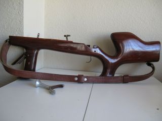 Rare Wooden Gun - Stock Leica Contax Exakta Rifle Grip Machine - Gun Style Norsrv
