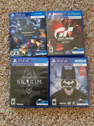 Sony PlayStation VR - with 3 games,  VR demo game.  Rarely. 2