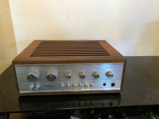 Vintage Dynaco Pat - 5 Bi - Fet Stereo Preamplifier W/ Rare Wood Case