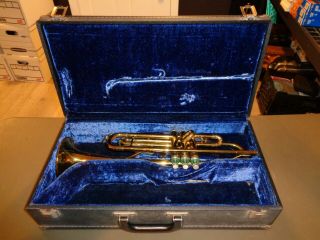 Vintage King Cleveland 600 Trumpet Usa W/ Case School Band Student Beginner Rare