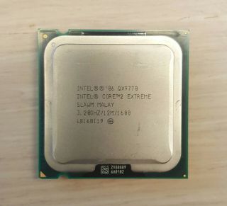 Rare Intel Core 2 Extreme Qx9770 3.  2ghz Quad - Core (eu80569xl088nl) Processor Cpu