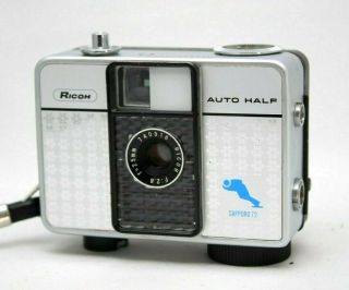 Very Rare Ricoh Auto Half E Film Camera 1:2.  8 Lens Sapporo Olympic Xx25a
