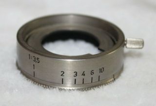 RARE Leica APERTURE CONTROL RING Nickel For 50mm NICKEL ELMAR LENS VALAU 2