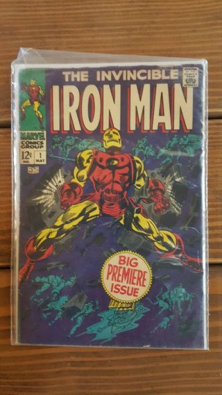 1968 First Edition The Invincible Iron Man Comic 1 Marvel Comic Group Rare