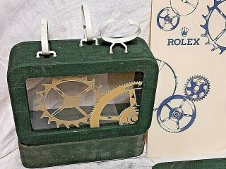 Rare Vintage Rolex Watch Gears Dealer Store Window Display 2