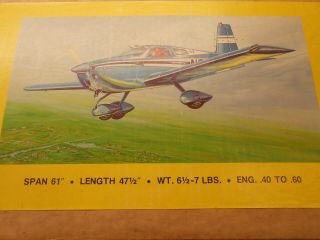 Vintage Rare D&b Grumman Tr - 2 R/c Model Airplane Kit