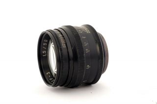 Jupiter - 3 1.  5/50 rare black L39 mount lens CLA ' d OPTICS 3