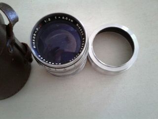 " Very Rare " Nikkor P C 8.  5cm F2 Nippon Kogaku S Mount Lens From No.  397444