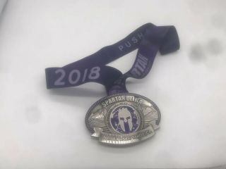 Rare 2018 Spartan Race Lake Tahoe Ultra Medal No Wedge