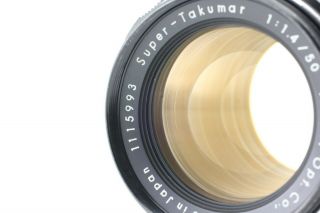 [RARE 8 Element N.  MINT] Pentax TAKUMAR 50mm f1.  4 Lens M42 from JAPAN 534 3