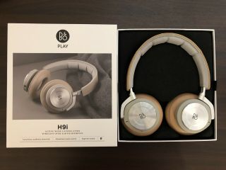 B&O PLAY Bang & Olufsen Beoplay H9i Headphones (Natural Color) Rarely 3