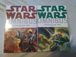 Star Wars Omnibus Tales Of The Jedi Volume 1 - 2 Full Set Rare Out Of Print