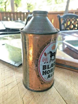 RARE BLACK HORSE ALE Cone Top Beer Can 1940’s 2