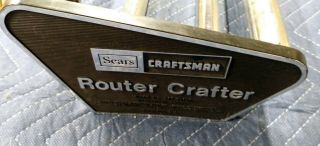 Sears Craftsman Router Crafter with RARE OPTIONAL ADAPTER.  Woodworking,  lathe 2