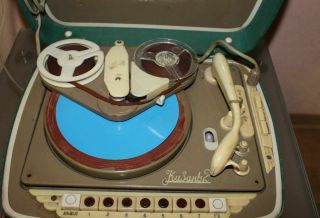 Vintage Soviet Radio With A Vinyl & Tape Record Player Kazan 2 Rare