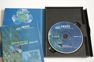 REVIT 1.  0 Parametric Building Modeler Software CD Rare and Collectable 3