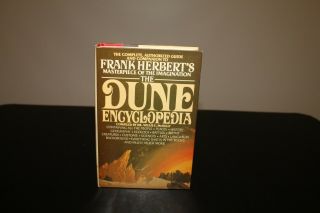The Dune Encyclopedia Book Club Hardcover Frank Herbert W/dust Jacket 1984 Rare