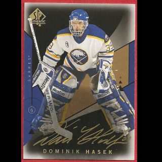 2018 - 19 Sp Authentic Limited Black Dominik Hasek Auto Very Rare Only 5 Copies