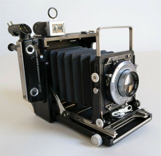 Graflex Century Graphic Camera 2 x 3 w/ Rare Kodak Ektar 105 3.  7 Lens 2