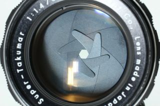 【RARE 8 Element EX4】 ASAHI Pentax Takumar 50mm F1.  4 M42 MF Lens from JAPAN 3