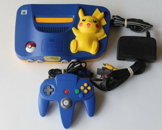 All Nintendo 64 N64 Authentic Oem Pokemon Pikachu Console System Rare Retro Kids