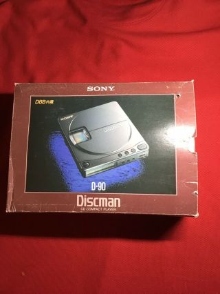 Sony Discman D90 D - 9 Portable Cd Player Rare