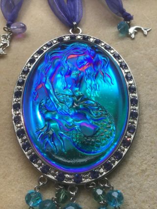 Kirks Folly Lorelei Mermaid Magic Dream Stone Ornament - Rare