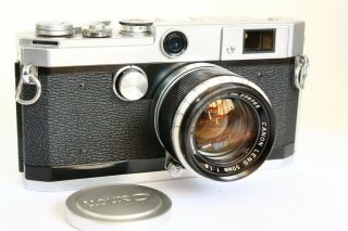 Rare Canon L1 L - 1 Rangefinder Camera 50/1.  8 50mm Lens Leica M39 Ltm Screw Mount