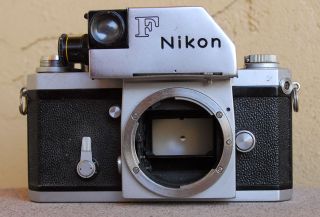 RARE Nikon F 66xx RED DOT w/Photomic Flag Finder SLR Film camera body Meter worx 2