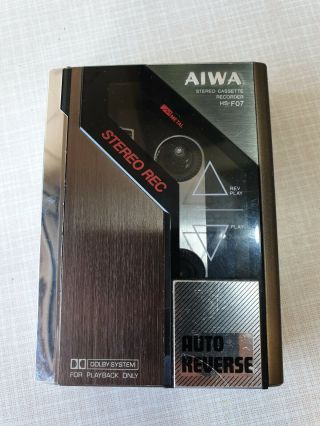 ⭐ RARE AIWA HS - F07 Stereo Cassete Recorder JAPAN FOR RESTORATION COLLECTABLE 2