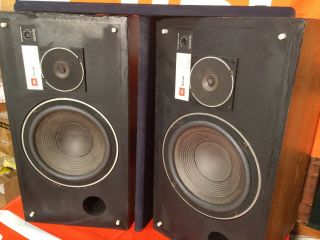 JBL L 26 speakers,  late ' 70 ' s,  rare blue grille cloth, 2