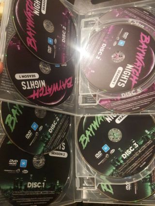 BAYWATCH NIGHTS COMPLETE SEASON 1 & 2 RARE DVD DAVID HASSELHOFF TV BEACH SERIES 3