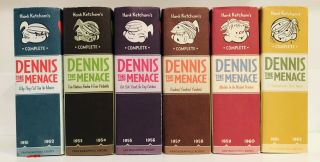 Dennis The Menace - Hank Ketcham 1951 To 1962 Volumes 1 - 2 - 3 - 4 - 5 - 6 Very Rare Books