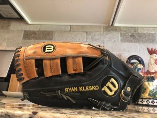 Rare Wilson A2000 Pro Issue Ryan Klesko Padres 12.  75 Lht Baseball Glove