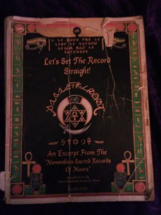 Lets Set The Record Straight Malachi York Nuwabian Sacred Roots Scroll 360 Rare