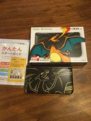 Pokemon Center Nintendo 3ds Ll Charizard Edition Rare Japan F/s