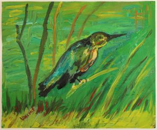 Vincent Van Gogh Signed Rare Oil Painting W,  Monet,  Manet Era