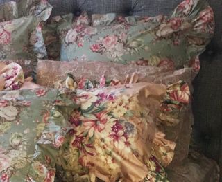 Ralph Lauren Charlotte Queen Comforter Set 5pc - Stunning.  RARE 2