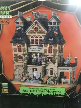 Lemax Spooky Town All Hallows Hospital RARE - Retired 2