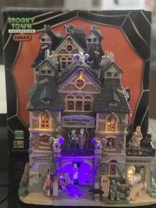 Lemax Spooky Town All Hallows Hospital RARE - Retired 3