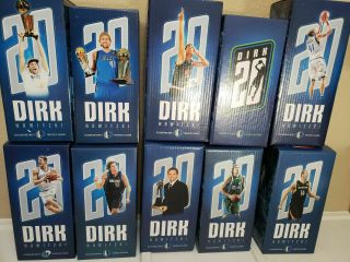 Dirk Nowitzki Dallas Mavericks Bobbleheads 20th Season Rare Full Set Of 10