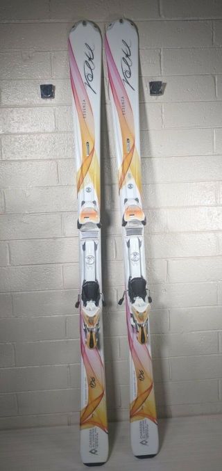 Rare 2013 Womens Volkl Charisma Skis Marker Bindings 156cm Xtra Light,  Bag Poles