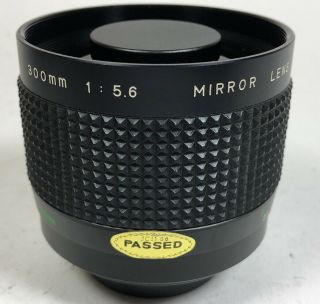 Rare Hanimex 300mm f5.  6 reflex mirror lens T mount 92 and 2
