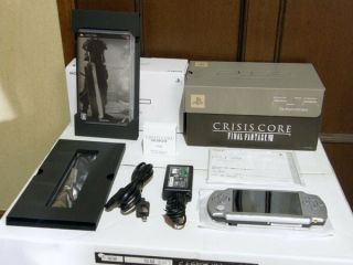Psp 2000 Crisis Core Final Fantasy 7 Limited Silver Console Rare Japan Rare F/s