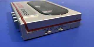 RARE Silver Sony Walkman WM - 10 Portable Cassette Player BELT READ 3