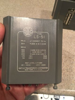 UTC LS - 51 High Fidelity Tube Push Pull Output Transformer Rare 2